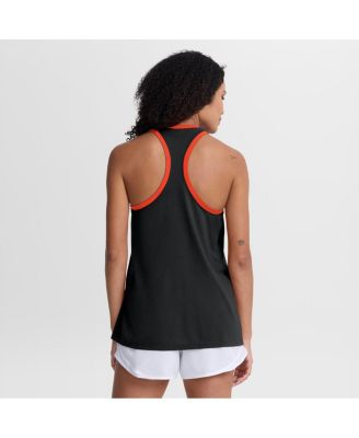 Women's Black Baltimore Orioles Tri-Blend Dri-FIT Racerback Tank Top