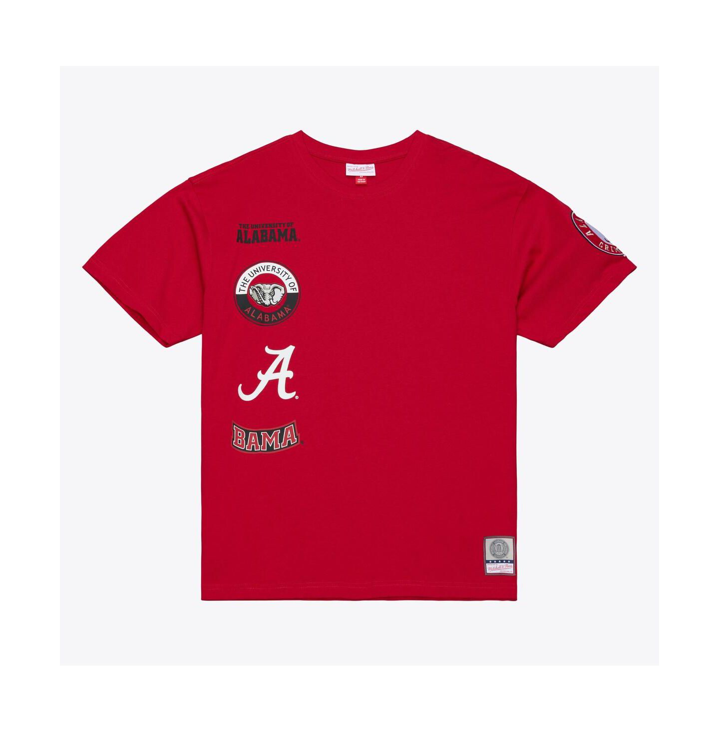 Мужская футболка Mitchell & Ness Crimson Alabama Crimson Tide Double Clutch Premium — фото 1