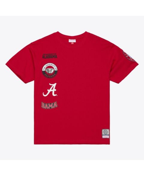 Мужская футболка Mitchell & Ness Crimson Alabama Crimson Tide Double Clutch Premium