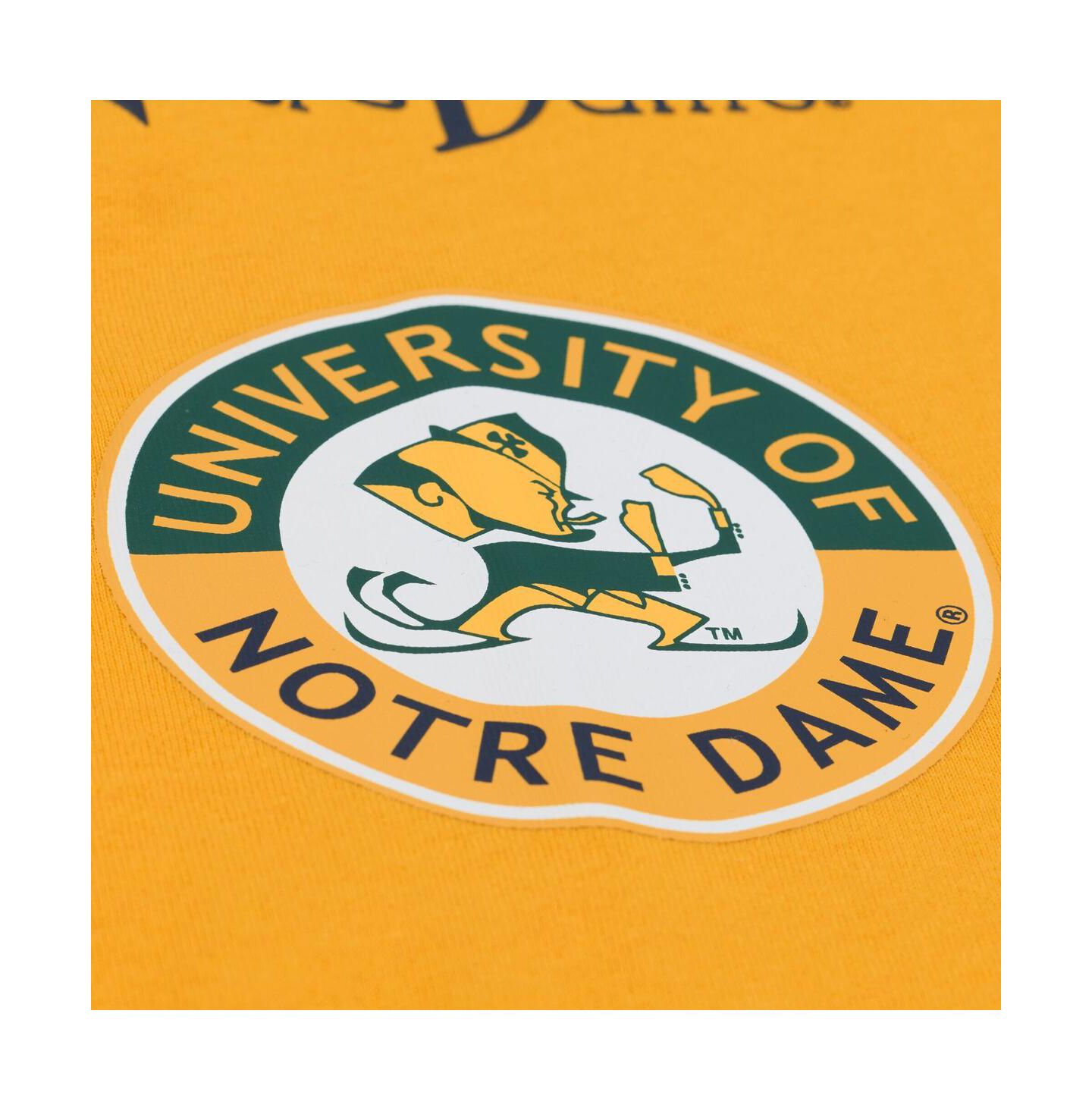Мужская футболка Mitchell & Ness Gold Notre Dame Fighting Irish Double Clutch Premium — фото 3