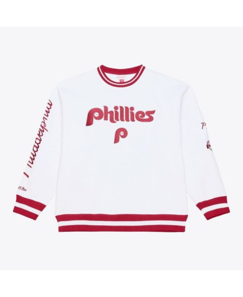 Мужская толстовка Mitchell & Ness White Philadelphia Phillies Arctic Fleece