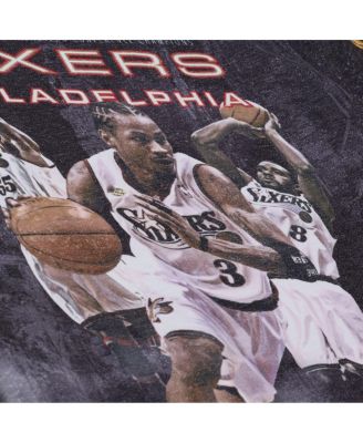 Men's Black Philadelphia 76ers Hardwood Classics Originals Collection 2000-2001 Team Roster T-Shirt