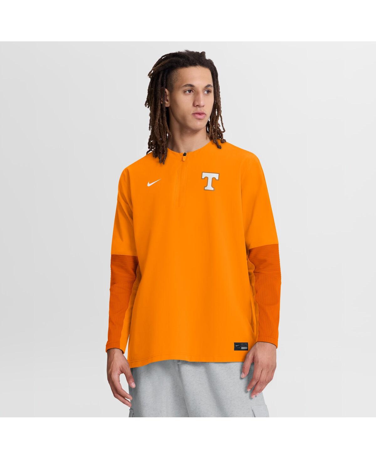 Nike Men's Tennessee Orange Tennessee Volunteers Dugout Dri-fit Quarter-Zip Long Sleeve Windshirt - Tennessee Orange