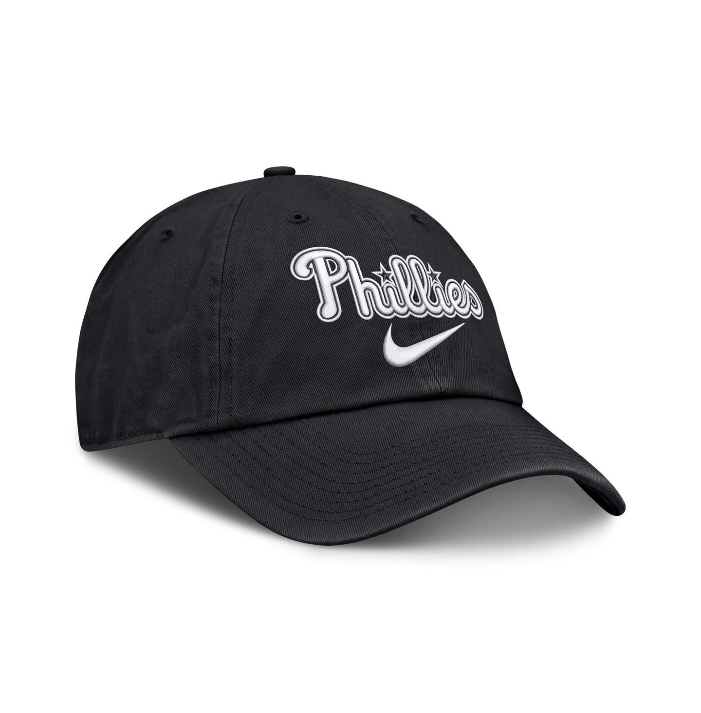 Мужская кепка Nike Black Philadelphia Phillies Primetime Club Adjustable Hat — фото 3
