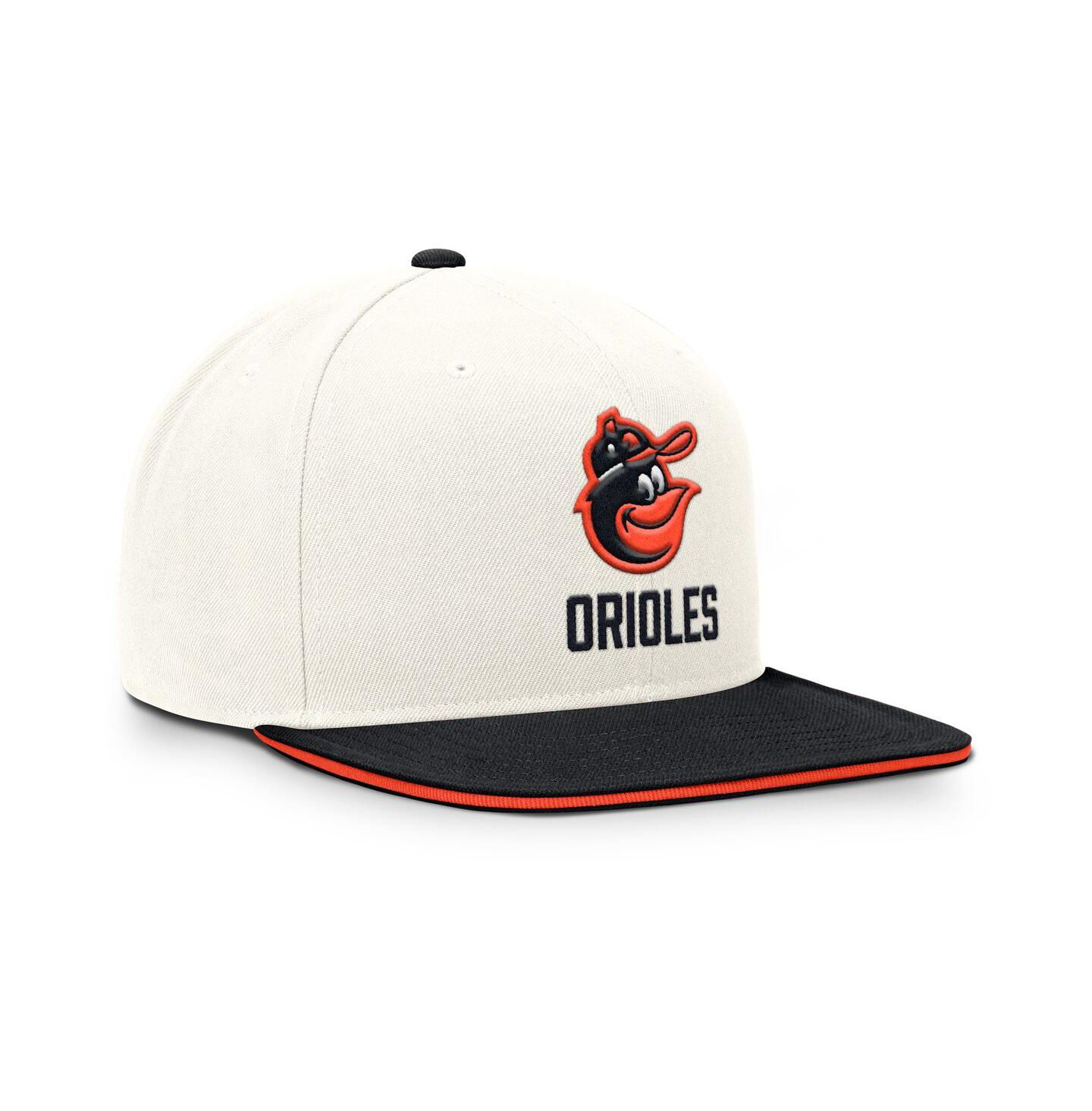 Мужская кепка Nike Cream/Black Baltimore Orioles Cooperstown Pro Dri-FIT Snapback Hat — фото 3