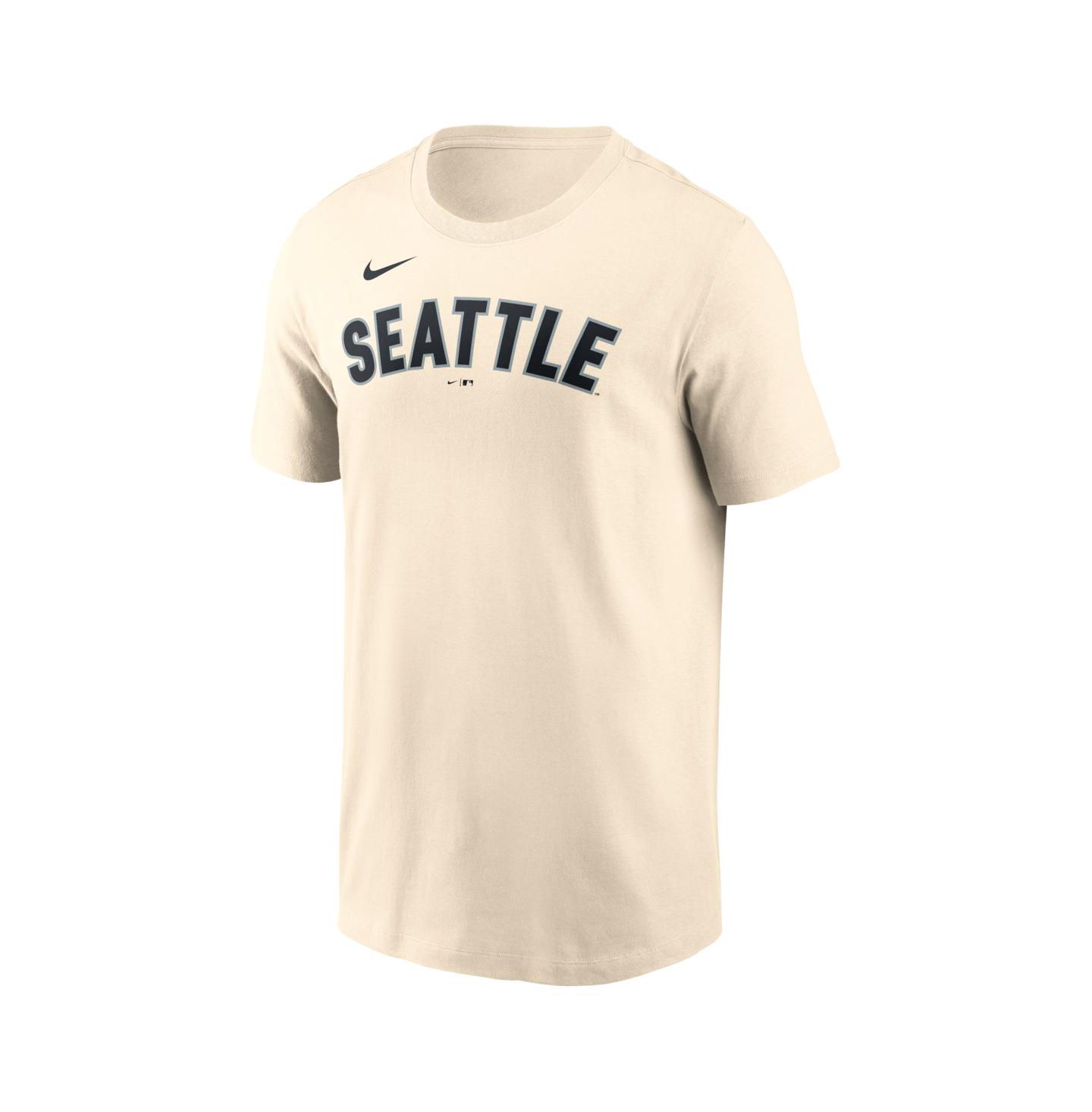 Мужская футболка Nike Cream Seattle Mariners Alternate Wordmark — фото 3