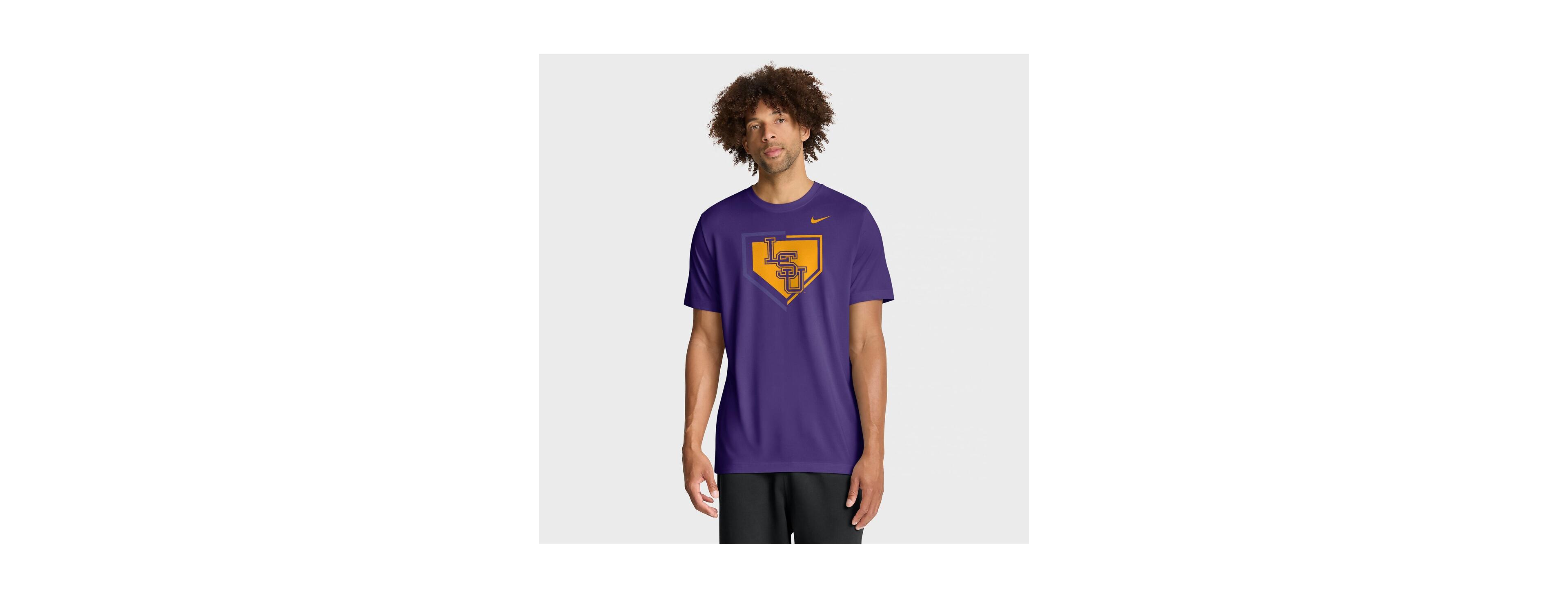 Nike Men's Purple Lsu Tigers Primetime Baseball Icon Legend Dri-fit T-Shirt