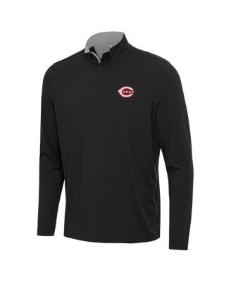 Men's Black Cincinnati Reds Content Quarter-Zip