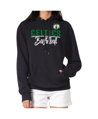 Women's Black Boston Celtics Graphics Fleece Pullover Hoodie
