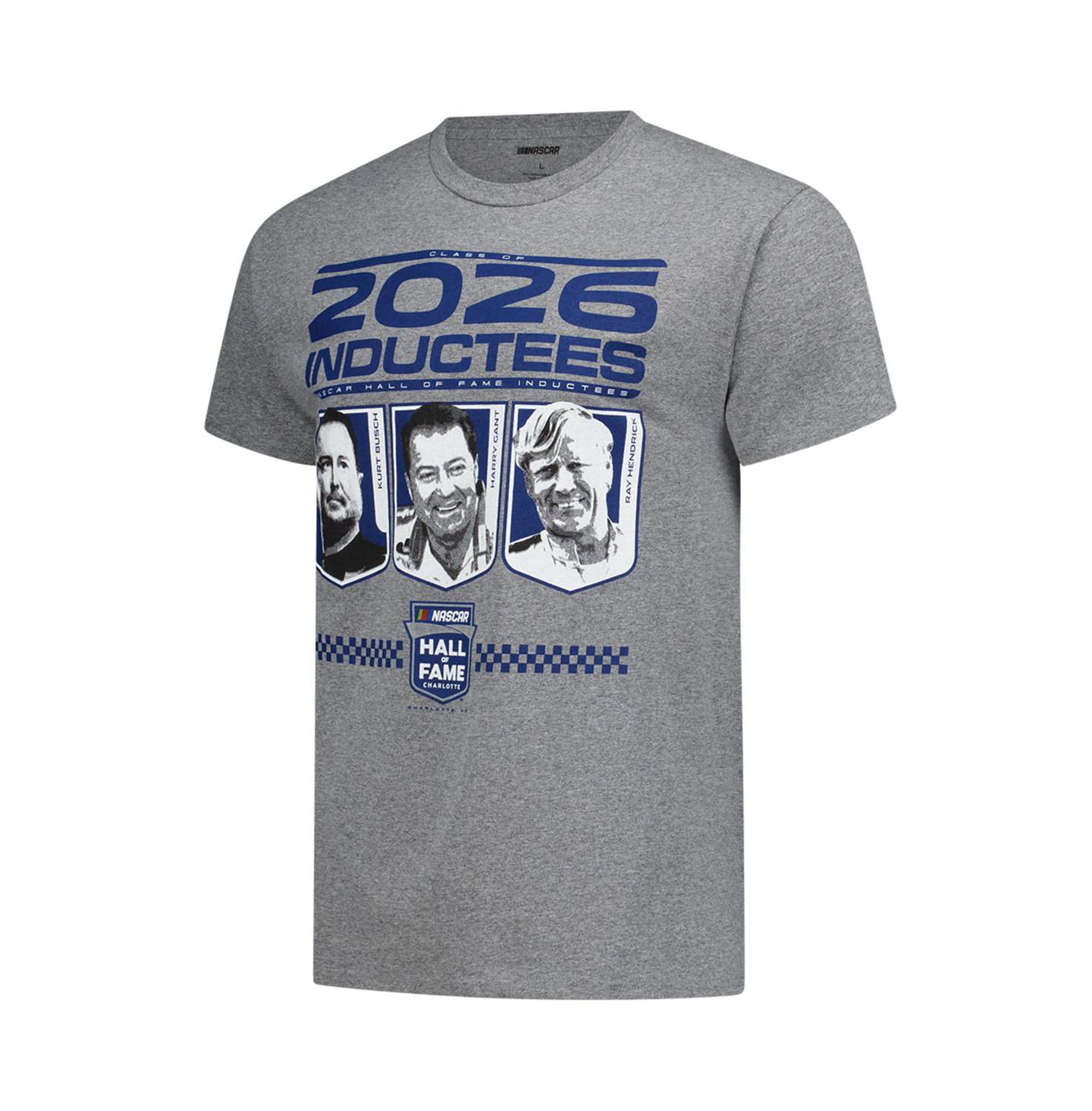 Мужская футболка Checkered Flag Sports Heather Charcoal NASCAR 2-Spot 2026 Hall of Fame Class — фото 3