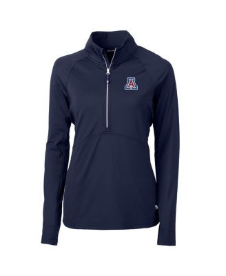 Women's Navy Arizona Wildcats Adapt Eco Knit Half-Zip Pullover Jacket