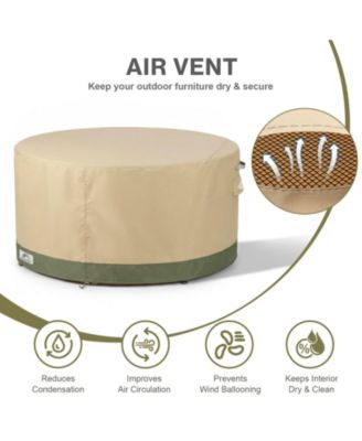 Heavy Duty Outdoor Furniture Set Cover, 600D Waterproof Oxford Patio Sectional Set Cover Covers with Air Vents for Patio General Purpose Table