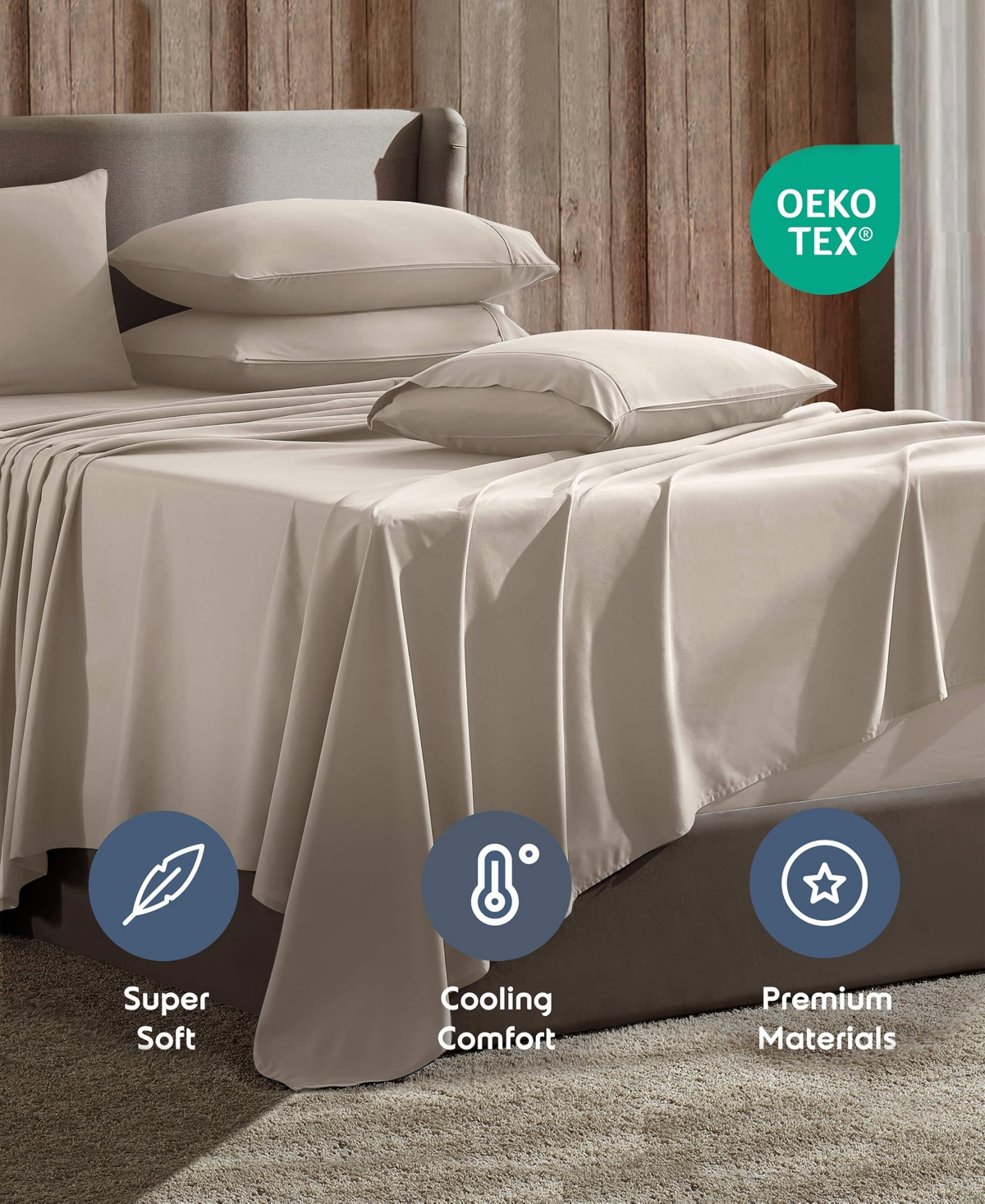 Nestl Extra Deep Pocket 6-Pc. Sheet Set