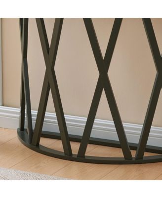 Vienna Console Table - Semicircular Side Coffee Table for Living Room, Bedroom