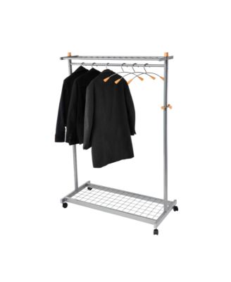 Lux Mobile Garment Rack with 6 Hangers