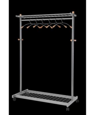 Lux Mobile Garment Rack with 6 Hangers