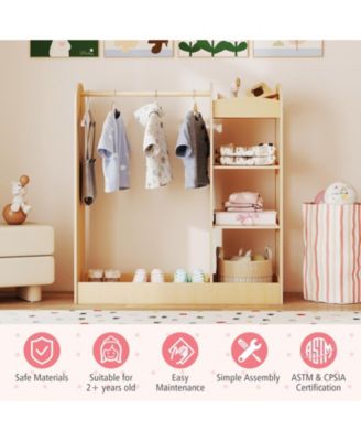 Kids Dress Up Storage with Mirror