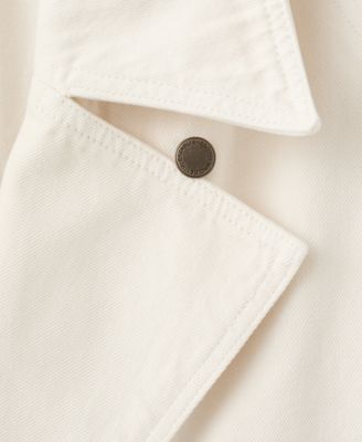 Women's Belted Denim Trench Coat