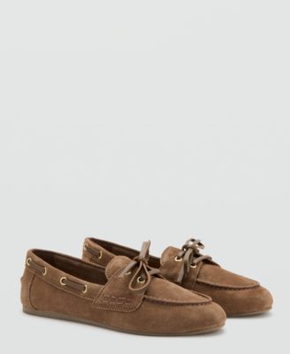 Women's Bow Suede Moccasins