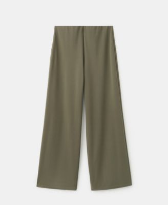 Women's Elastic Waist Straight-Fit Pants