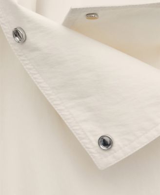 Women's Oversized Funnel-Neck Belt Trench Coat