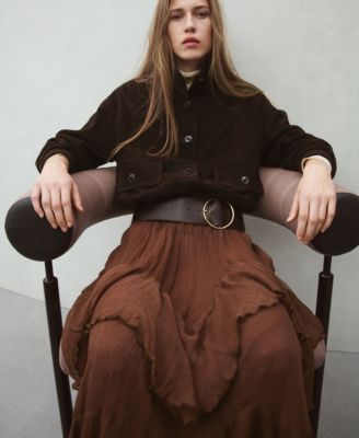 Women's Ruffled Chiffon Skirt