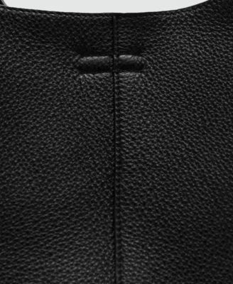 Women's Stitching Detail Leather Shoulder Bag