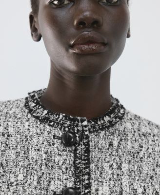 Women's Frayed Ends Tweed Jacket