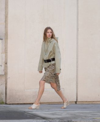 Women's Animal-Print Midi-Skirt