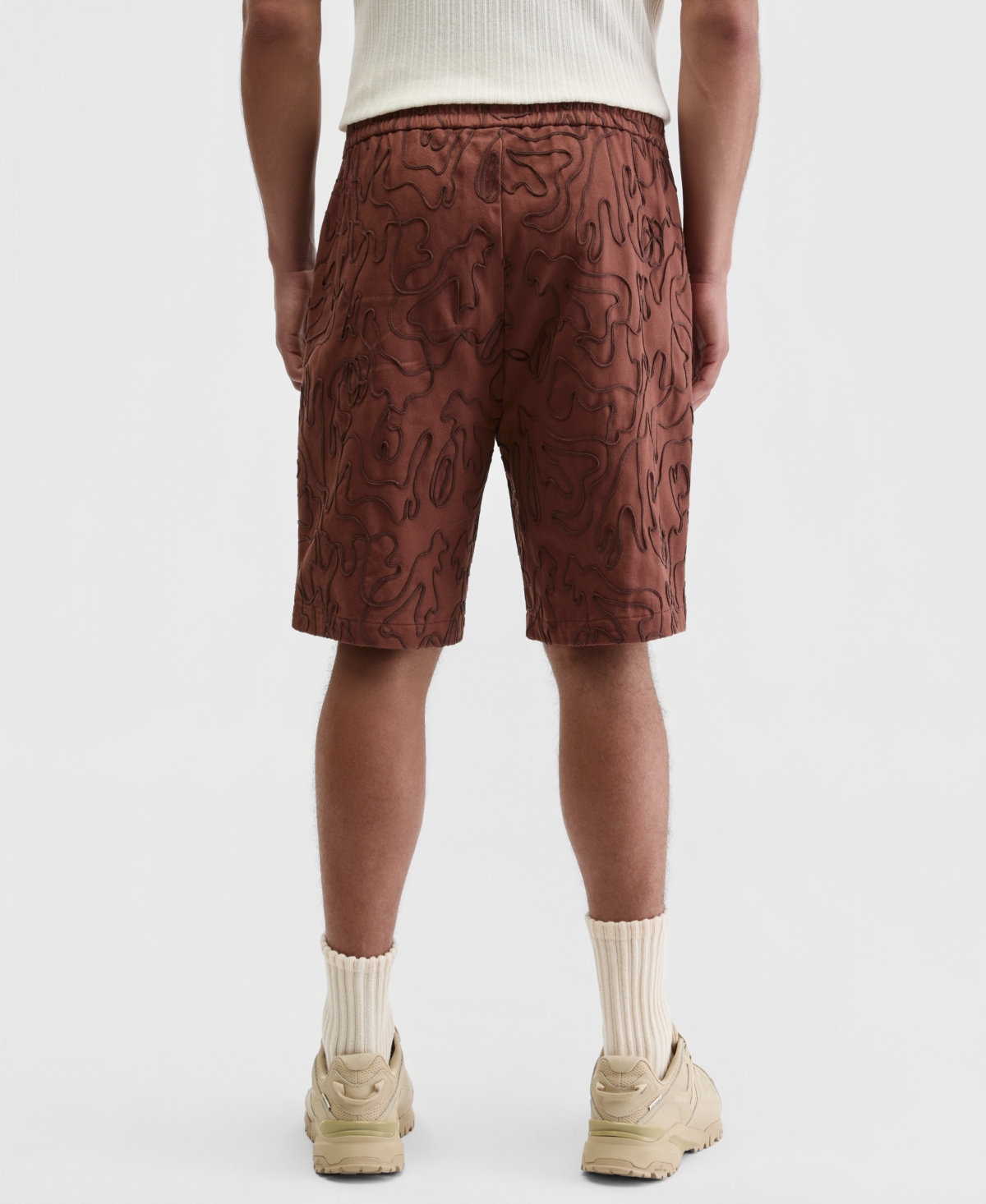 Mode of One Men's Floral Embroidered Shorts, Exclusively at Macy's