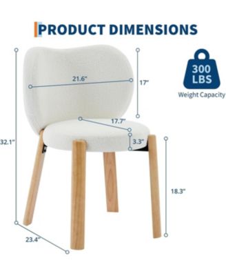 Makeup Chair Comfy Accent Chair,Plush Teddy Fabric,Cute Vanity Chair for Home Office,Bedroom,Dressing Room