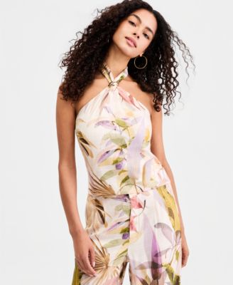Women's Kiara Printed Sleeveless Halter Top