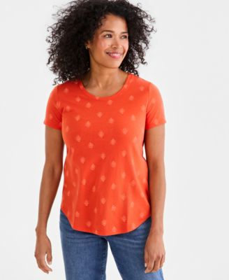 Women's Printed Short-Sleeve Crewneck T-Shirt