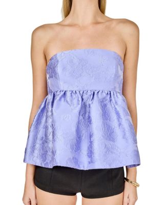 Women's Women's Jacquard Babydoll Tube Top