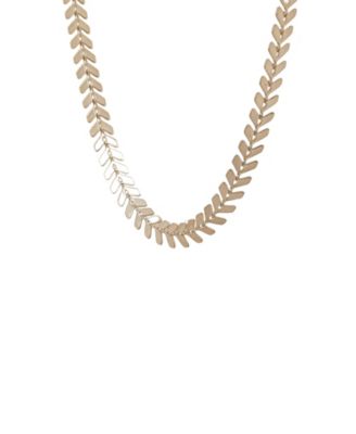 Elara Chevron Link Necklace Bold Trendy Statement