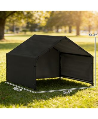 Dog Shade Shelter Outdoor, Dog House Outside with Canopy