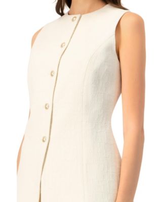 Women's Tailored Vest with Front Buttons