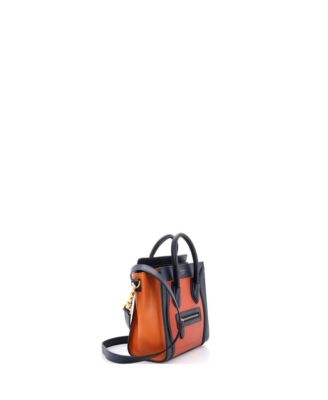 Nano Tricolor Luggage Bag Leather