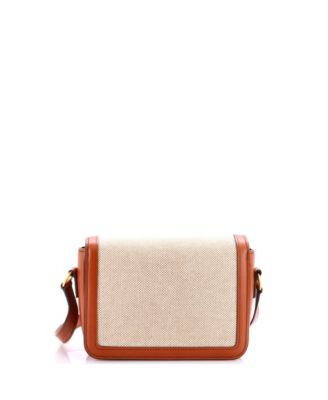 Teen Triomphe Shoulder Bag Canvas with Leather