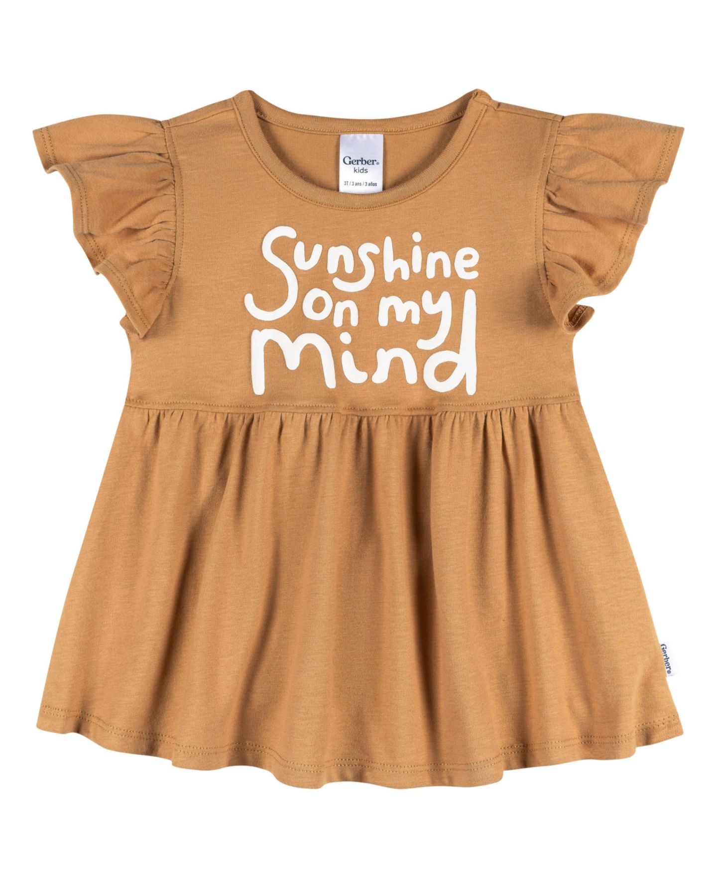 Комплект Gerber 3-Piece T-Shirts and Shorts для девочек-малышей, цвет: Daisy Sunshine — фото 5
