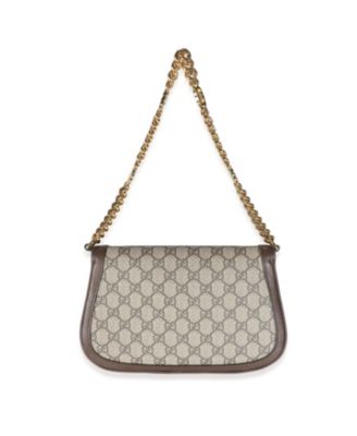 Beige GG Supreme Canvas Blondie Shoulder Bag