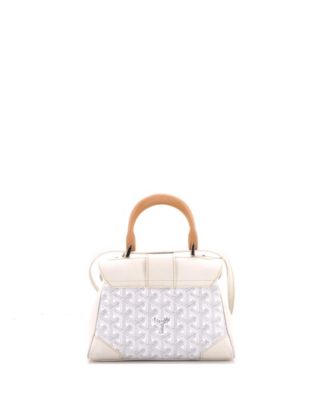 Mini Saigon Top Handle Bag Coated Canvas with Leather