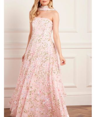 Women's Dream Garland Strapless Gown