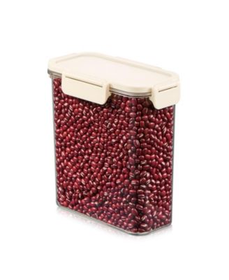 Airtight Food Storage Container – Clear Stackable Canister for Pantry, Rice, Pasta, Cereal and Snacks