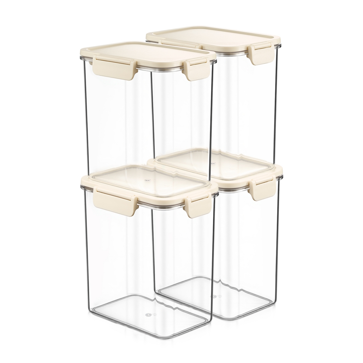 Sorbus Airtight Food Storage Container – Clear Stackable Canister for Pantry, Rice, Pasta