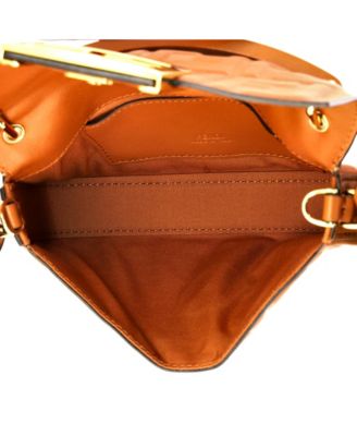 Small Midi Baguette Chain Bag Zucca Embossed Leather