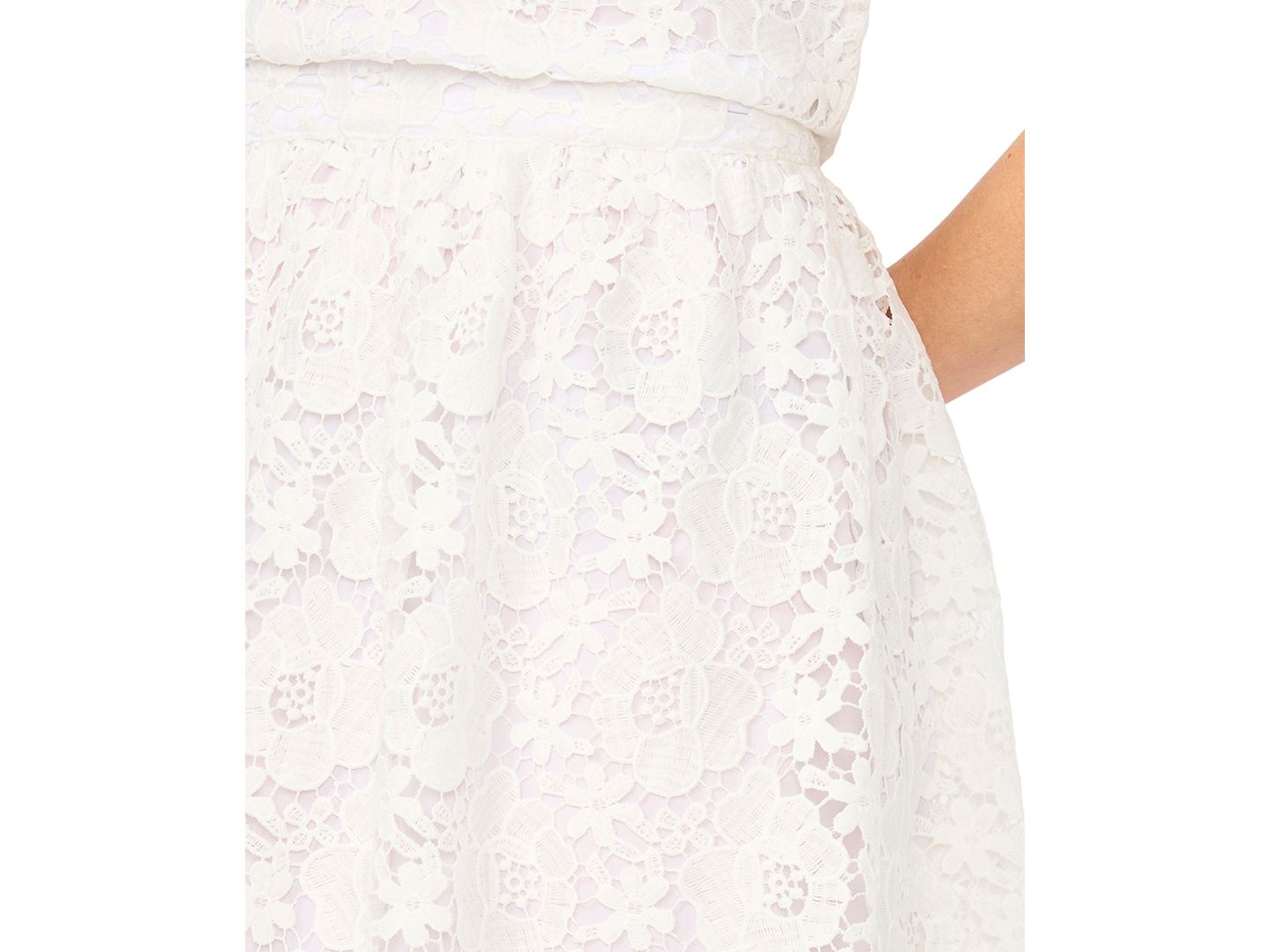 Женская юбка CeCe Lace A-Line Midi, цвет: Белый — фото 3
