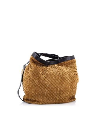 Large Passenger Bag Intrecciato Suede