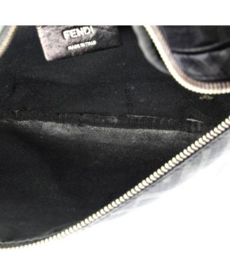 Medium FF 1974 Logo Waist Bag Zucca Coated Canvas