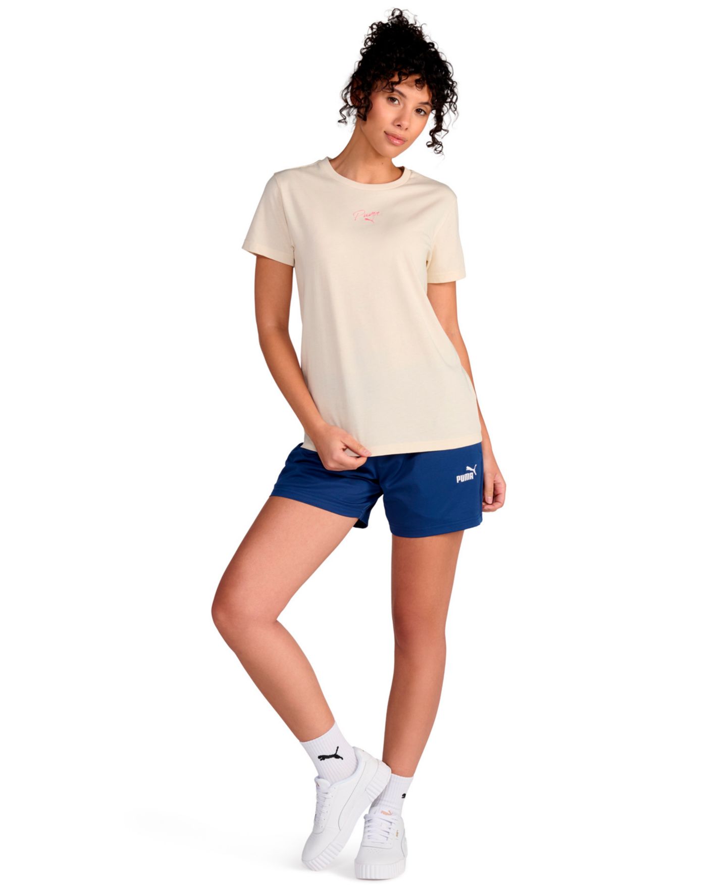 Женская футболка Puma Script Graphic, цвет: Снежный — фото 2